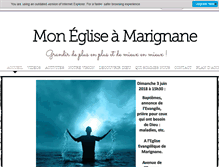 Tablet Screenshot of egliseevangeliquemarignane.fr